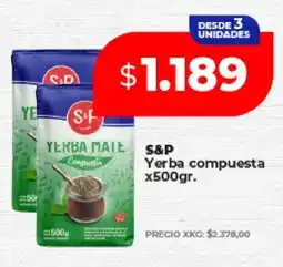 Supermayorista Vital S&P Yerba compuesta x500gr oferta