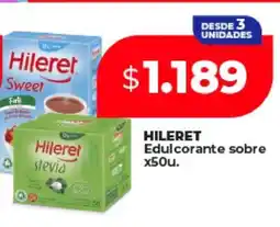 Supermayorista Vital HILERET Edulcorante sobre x50u oferta