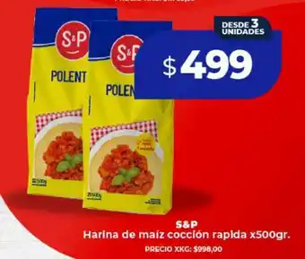 Supermayorista Vital S&P Harina de maíz cocción rapida x500gr oferta
