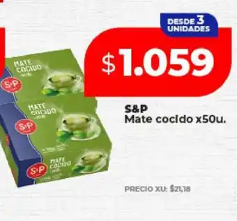 Supermayorista Vital S&P Mate cocido x50u oferta