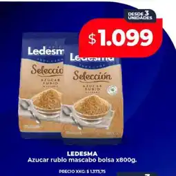 Supermayorista Vital LEDESMA Azucar rubio mascabo bolsa x800g oferta