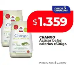 Supermayorista Vital CHANGO Azucar bajas calorias x500gr oferta