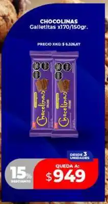 Supermayorista Vital CHOCOLINAS oferta