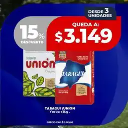 Supermayorista Vital TARAGUI/UNION Yerba oferta
