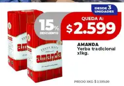 Supermayorista Vital AMANDA Yerba tradicional x1kg oferta