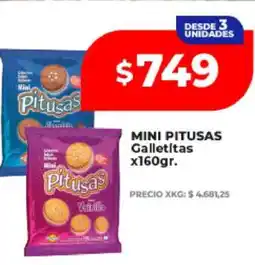 Supermayorista Vital MINI PITUSAS Galletitas oferta