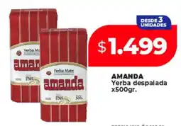 Supermayorista Vital AMANDA Yerba despalada x500gr oferta