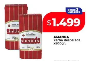 Supermayorista Vital AMANDA Yerba despalada x500gr oferta