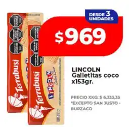 Supermayorista Vital LINCOLN Galletitas coco x153gr oferta