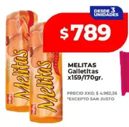 Supermayorista Vital MELITAS Galletitas oferta