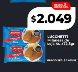 Supermayorista Vital LUCHETTI Milanesa de soja 4u.x72.5gr oferta