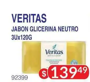 Masivos Veritas Jabon Glicerina Neutro 3ux120g oferta