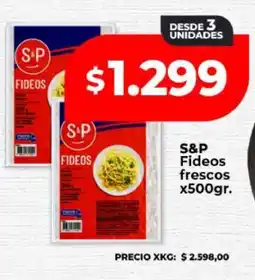 Supermayorista Vital S&P Fideos frescos x500gr oferta