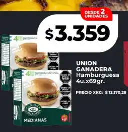 Supermayorista Vital UNION GANADERA Hamburguesa 4u.x69gr oferta