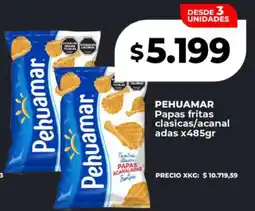 Supermayorista Vital PEHUAMAR Papas fritas clasicas/acanaladas x485gr oferta