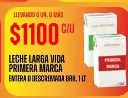 Supermercados Vea Leche larga vida PRIMERA MARCA oferta