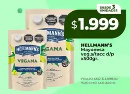 Supermayorista Vital HELLMANN’S Mayonesa veg.s/tacc d/p x500gr oferta