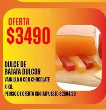 Supermercados Vea Dulce de Batata Dulcor oferta