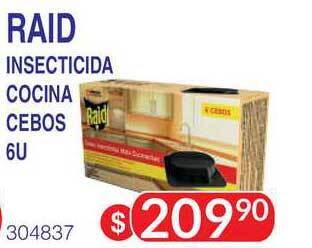 Masivos Raid Insecticida Cocina Cebos 6u oferta