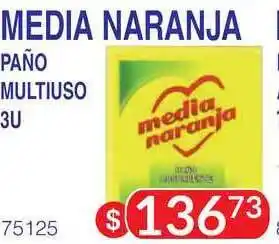 Masivos Media Naranja Paño Multiuso 3u oferta