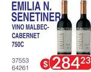 Masivos Emilia N. Senetiner Vino Malbec/Cabernet 750c oferta