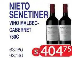 Masivos Nieto Senetiner Vino Malbec/Cabernet 750c oferta