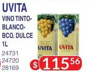 Masivos Uvita Vino Tinto/Blanco/Bco. Dulce 1L oferta