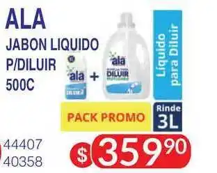 Masivos Ala Jabon Liquido P/Diluir 500c oferta