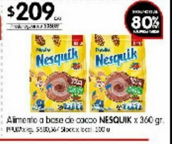 Disco Cacao en polvo nesquik oferta