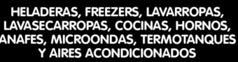 Disco Heladeras, freezers, lavarropas, lavasecarropas, cocinas, hornos, anafes, microondas, termotanques y aires acondicionados oferta