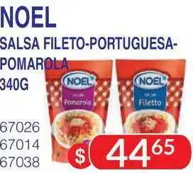 Masivos Noel Salsa Fileto/Portuguesa/Pomarola 340g oferta
