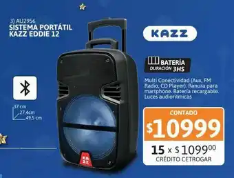 Samsung Sistema portatil bt kazz eddie 12" oferta