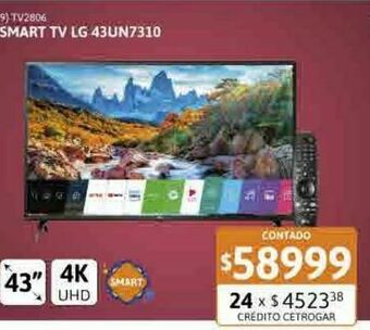 Samsung Smart tv 43" lg 43un7310 uhd 4k oferta
