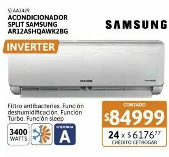 Samsung Aire acondicionado samsung 3260w ar12ashqawk2bg inverter oferta