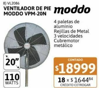 Samsung Ventilador de pie 20" moddo metalico vpm-20n oferta