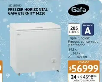 Samsung Freezer horizontal gafa 202 litros eternity m210 ab oferta