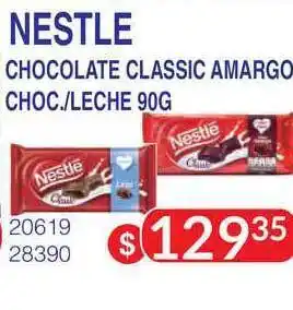 Nestle Chocolate Classic Amargo Choc./Leche 90g