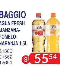 Masivos Baggio Agua Fresh Manzana/Pomelo Naranja 1,5L oferta