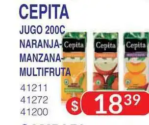 Cepita Jugo 200c Naranja/Manzana/Multifruta