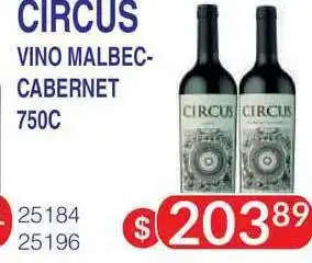 Masivos Circus Vino Malbec/Cabernet 750c oferta