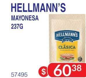 Masivos Hellmann's Mayonesa 237g oferta