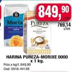 Maxiconsumo HARINA PUREZA-MORIXE 0000 oferta