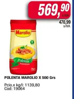 Maxiconsumo POLENTA MAROLIO X 500 Grs oferta
