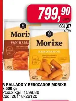 Maxiconsumo P. RALLADO Y REBOZADOR MORIXE oferta