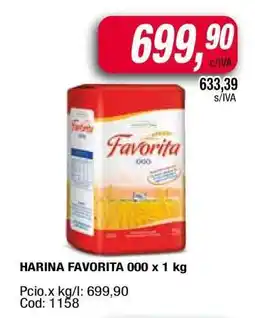 Maxiconsumo HARINA FAVORITA “000” x 1 kg oferta