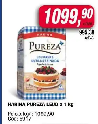 Maxiconsumo HARINA PUREZA LEUD. X 1 KG oferta