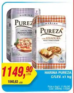 Maxiconsumo HARINA PUREZA C/LEV x1 KG oferta