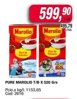 Maxiconsumo PURE MAROLIO T/B X 520 Grs oferta