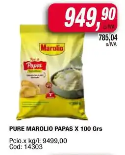 Maxiconsumo PURE MAROLIO PAPAS X 100 Grs oferta