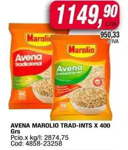 Maxiconsumo AVENA MAROLIO TRAD-INTS X 400 Grs oferta